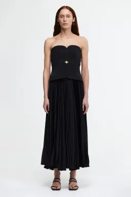 Acler Avonlea Midi Dress Black Size 12 for rent on The Volte - image 1