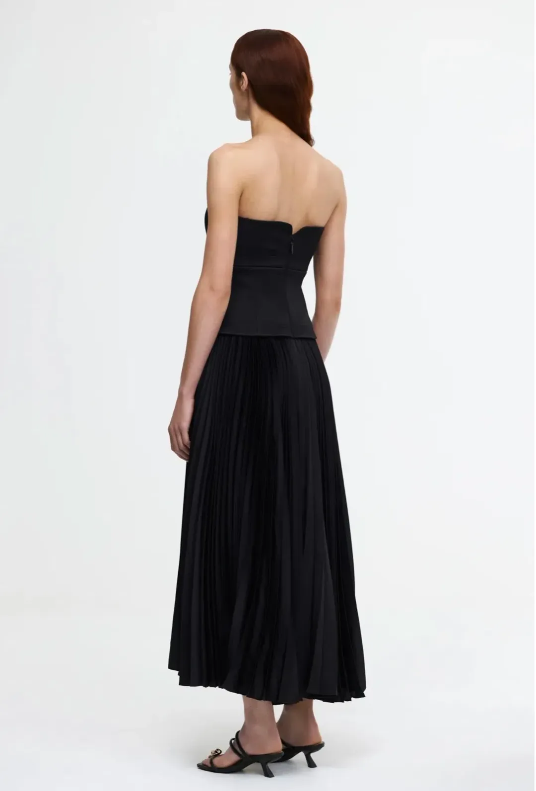 Acler Avonlea Midi Dress Black Size 12 for rent on The Volte - main image
