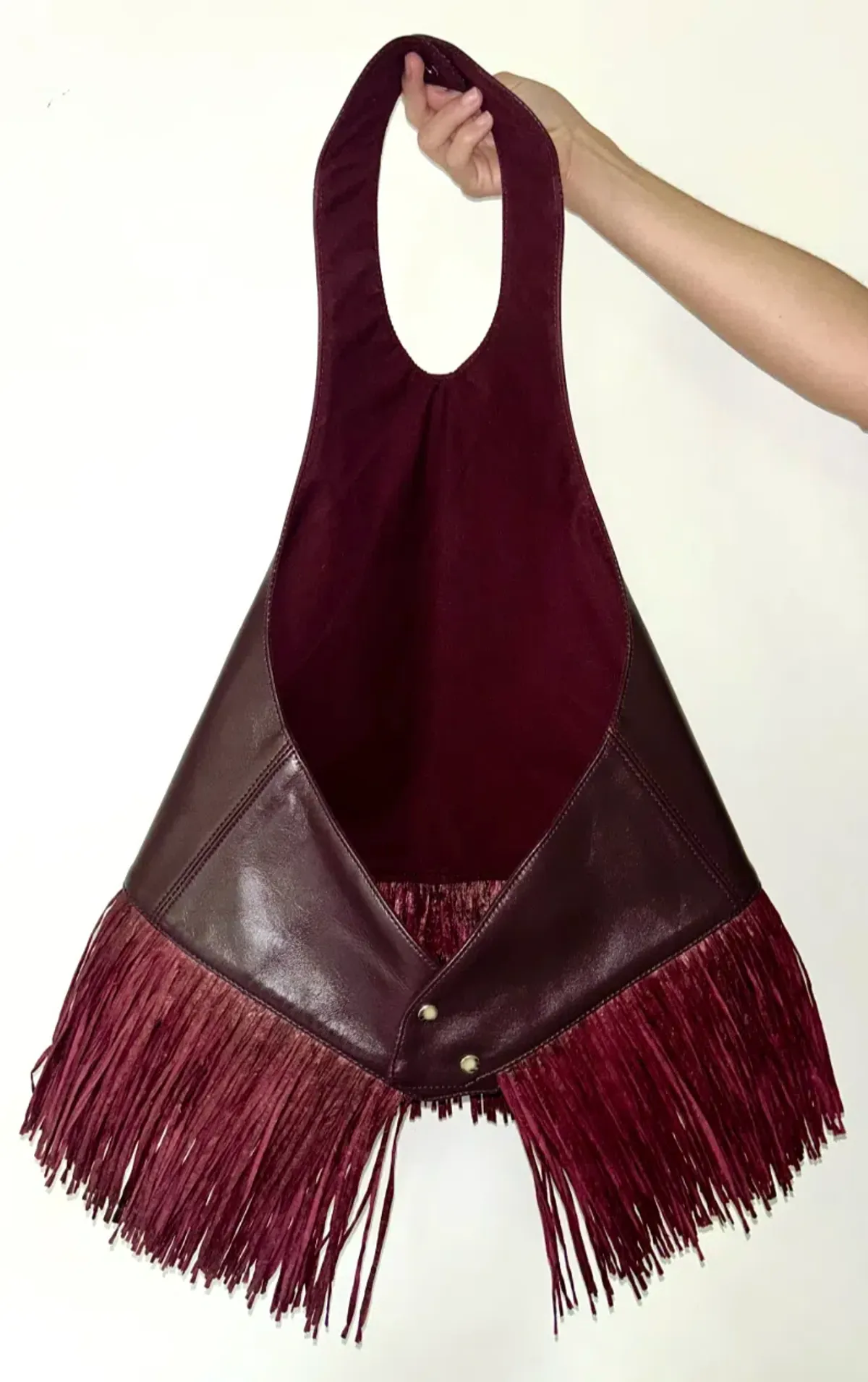 Holli Worldwide - Ana Leather Halter in Deep Bordeaux - Image 5