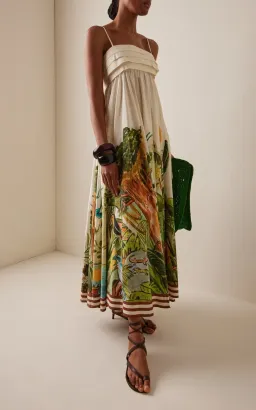 🌿 BRAND NEW Alemais Toucan Tango Midi Dress - Size 12 - Floral Green & White 🌿 for rent on The Volte - image 6