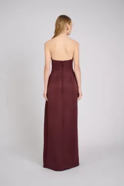 Eliya The Label Deanna Gown in Wine Size M / AU 10 for rent on The Volte - image 3