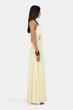 HANSEN + GRETEL Stephanie Maxi Dress Butter for rent on The Volte - image 5