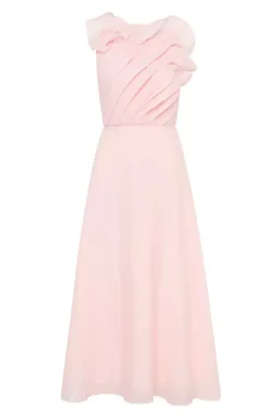 🌸 AJE Genesis Midi Dress – Soft Pink – Size 8 AU🌸 for rent on The Volte - image 6