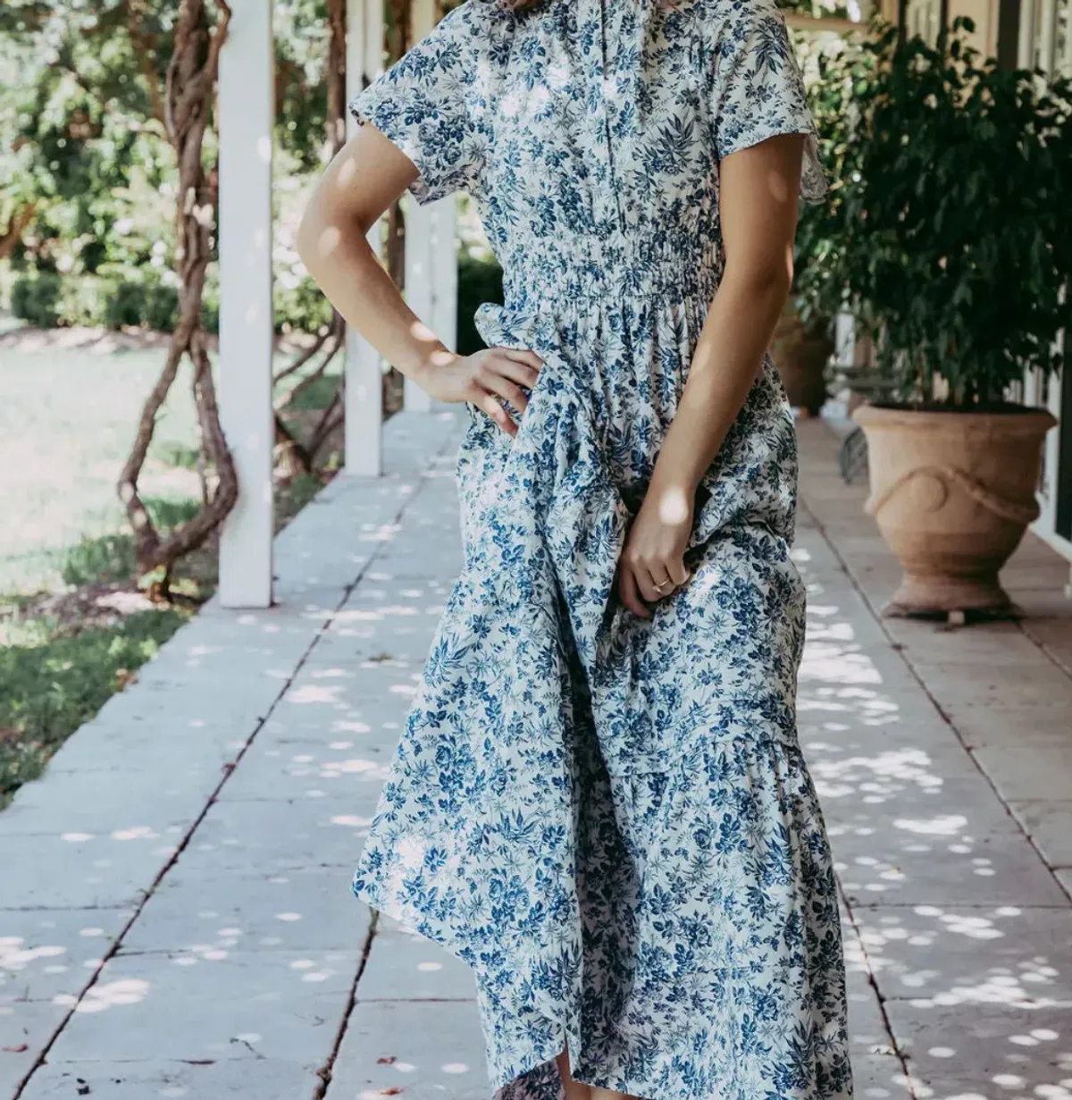 Sorority Blue Bloom Spirit Dress Size 14 - Image 2