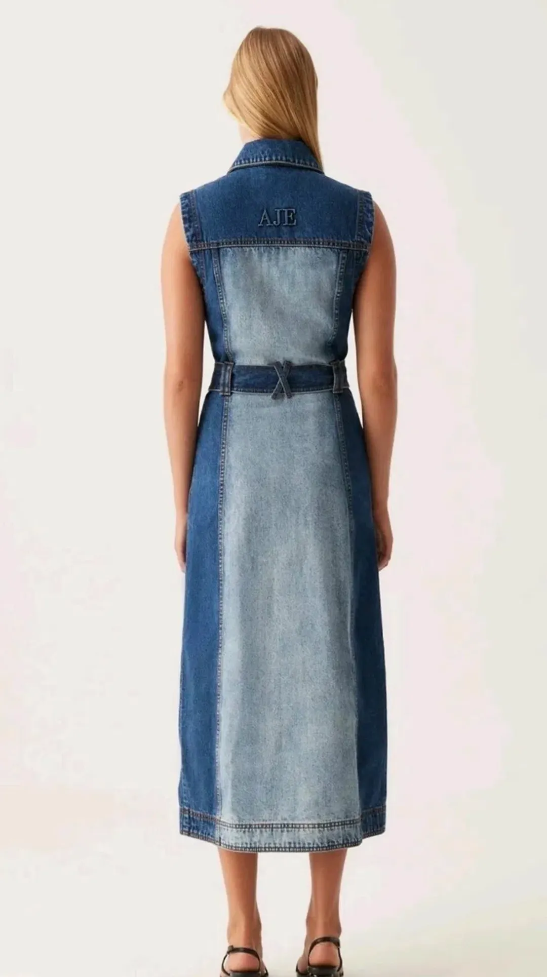 Aje Darcie Midi Dress Two Toned Size 14 for rent on The Volte - main image