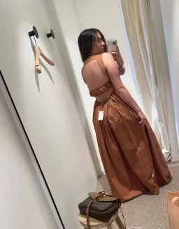 Oroton Maxi Strappy Sundress Gingerbread Size 6 for rent on The Volte - image 3