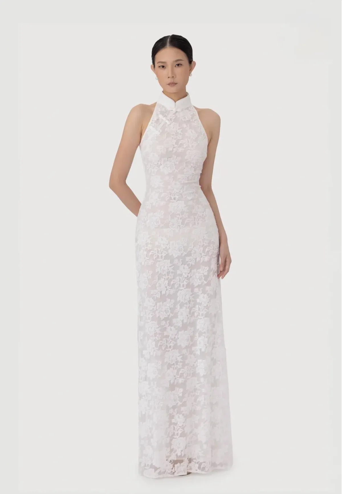 Sau Lee White Gillian Lace Dress - Image 3