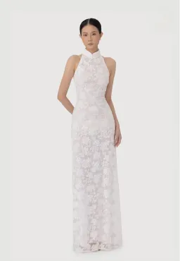 Sau Lee White Gillian Lace Dress for rent on The Volte - image 3
