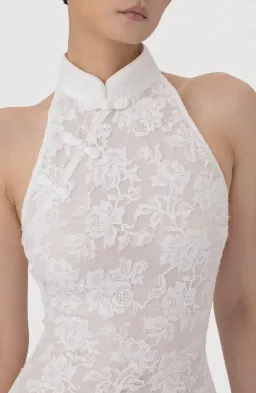 Sau Lee White Gillian Lace Dress for rent on The Volte - image 5