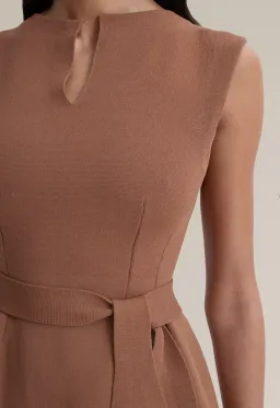 Scanlan Theodore Crepe Knit Cap Sleeve Mini Dress Spice Size XS for rent on The Volte - image 5