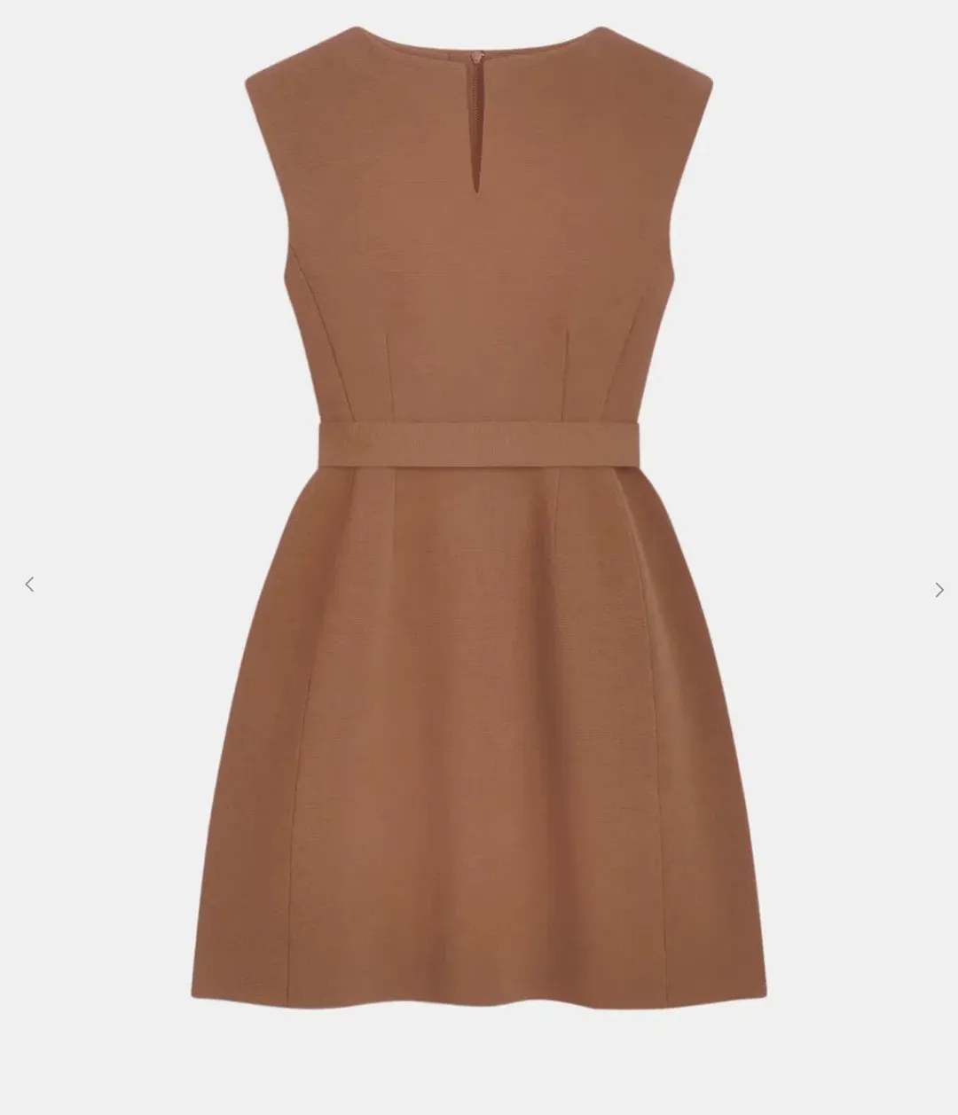 Scanlan Theodore Crepe Knit Cap Sleeve Mini Dress Spice Size XS for rent on The Volte - main image