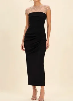 Rachel Gilbert Dottie Dress - Black - Size 2 / AU 10 for rent on The Volte - image 1