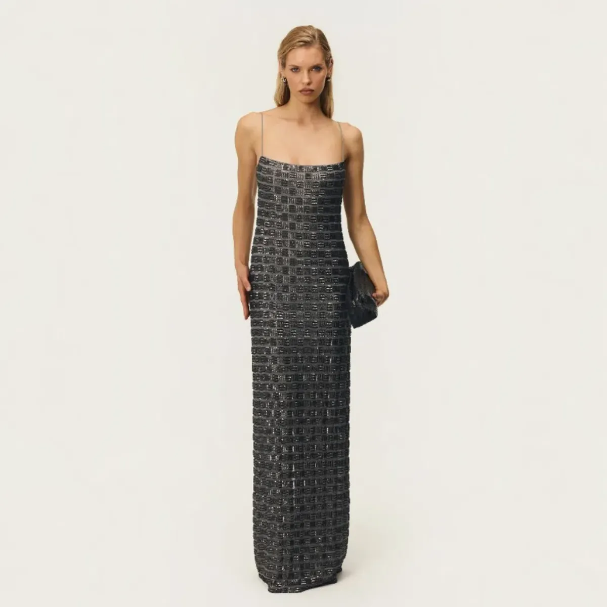 Arcina Ori Stevie Dress Chrome Size Small for rent on The Volte - main image