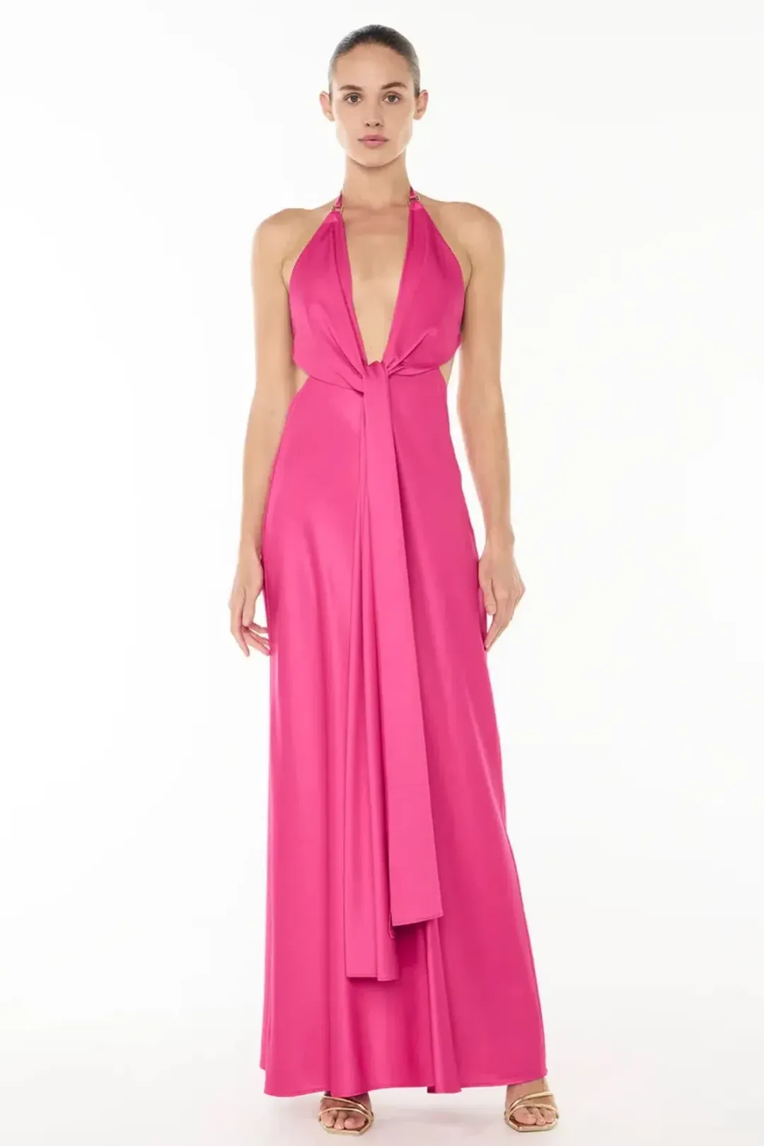 💕 Manning Cartell Evening Trance Slip Dress in Fushcia Pink AU 10 💕 for rent on The Volte - main image