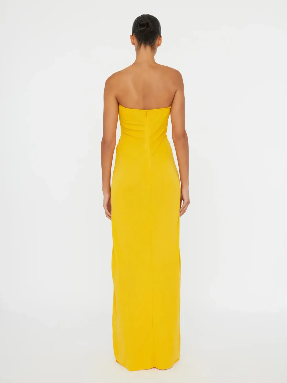 Arced Palm Strapless Dress - Image 3