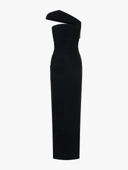 Beach Glass Draped Jersey Strapless Dress for rent on The Volte - image 5