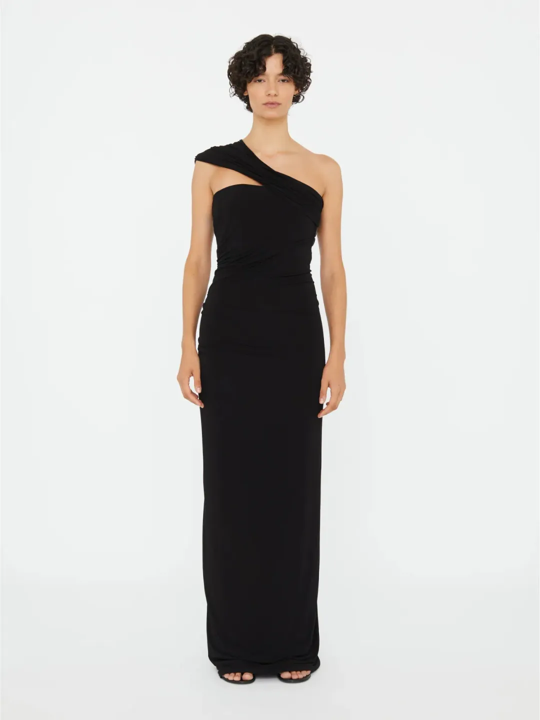 Beach Glass Draped Jersey Strapless Dress for rent on The Volte - main image