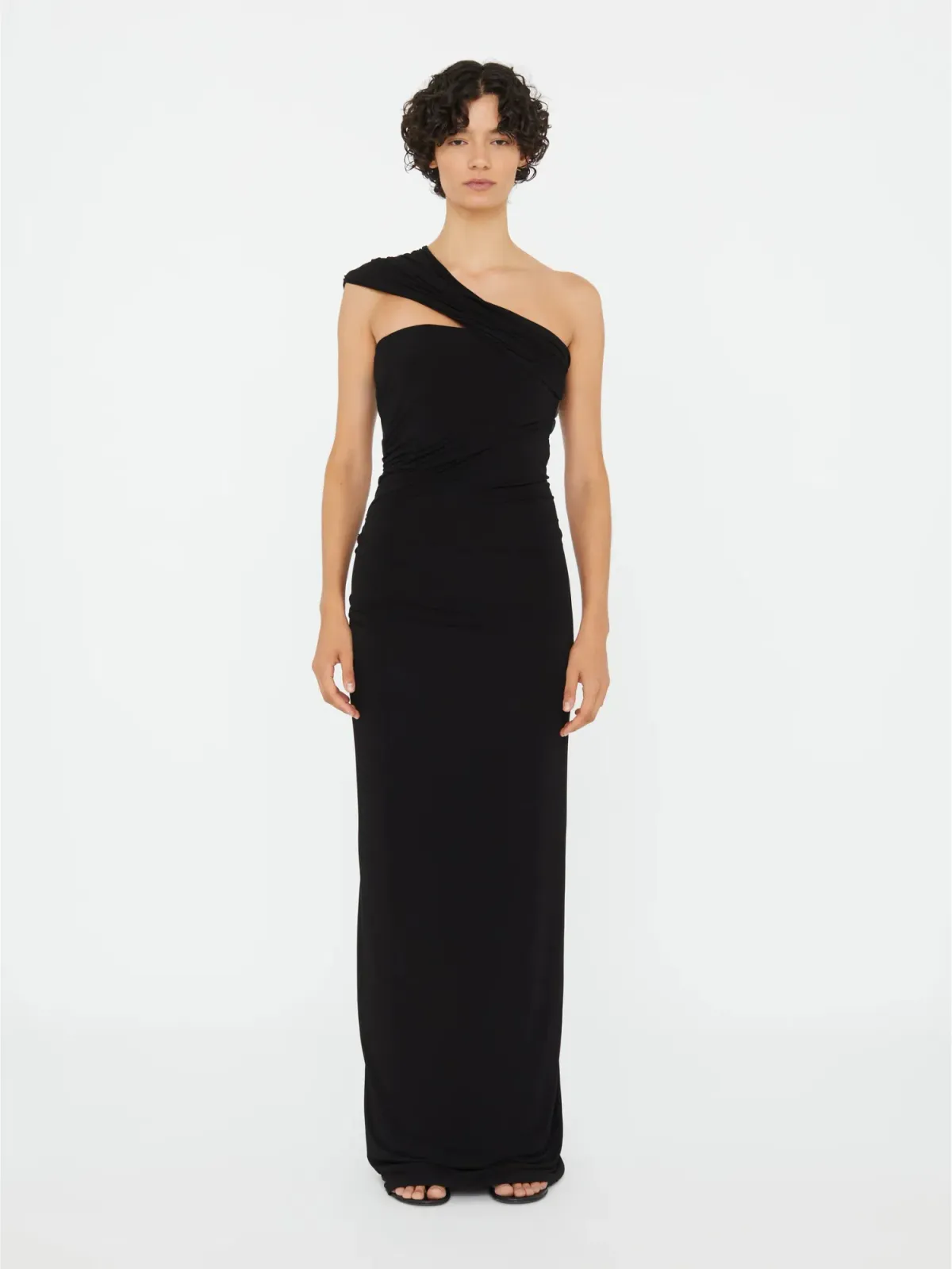 Beach Glass Draped Jersey Strapless Dress for rent on The Volte - main image