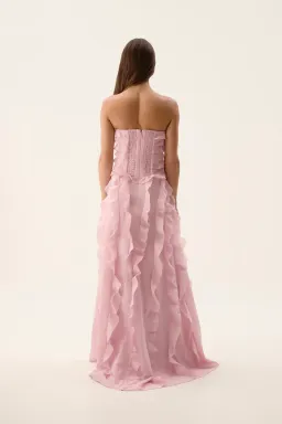🌸 Aje ALLAIRIE GOWN in Chalk Pink - Size 14 AU 🌸 Ruffled Tiered Maxi Dress 🌸 for rent on The Volte - image 6