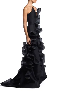 Explode Gown Black Wool for rent on The Volte - image 1