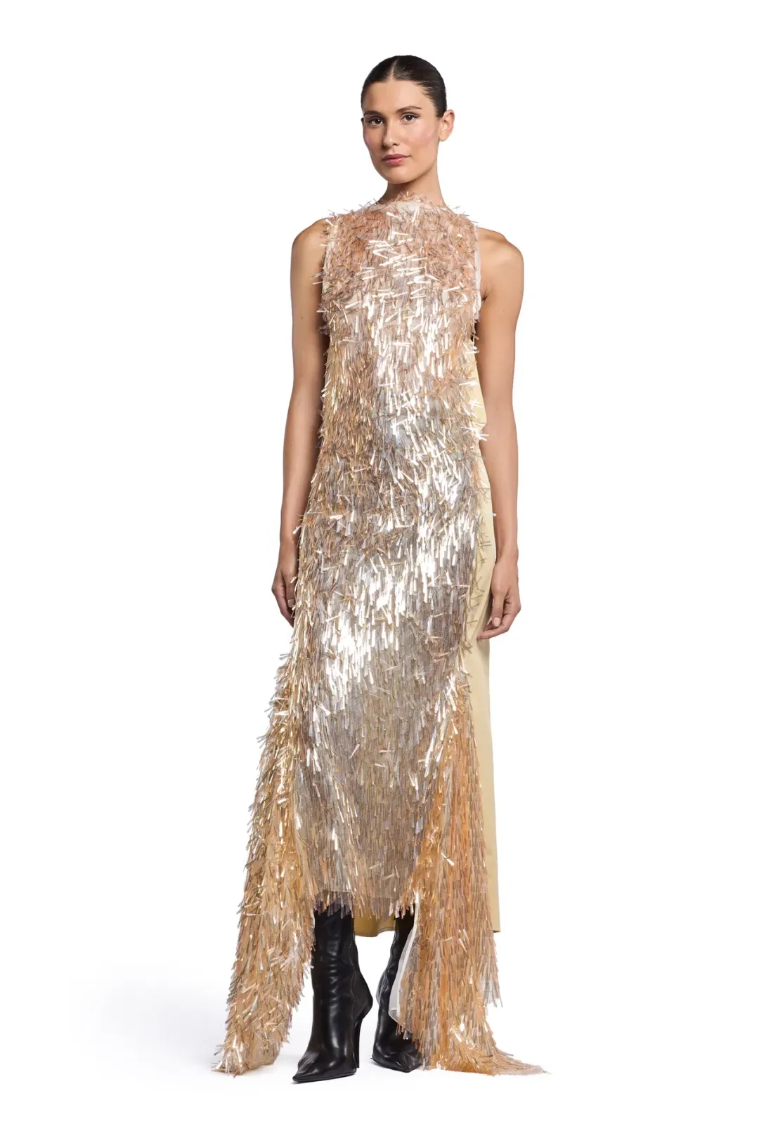 Tiara Gown Honey Crystal for rent on The Volte - main image