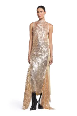 Tiara Gown Honey Crystal for rent on The Volte - image 1