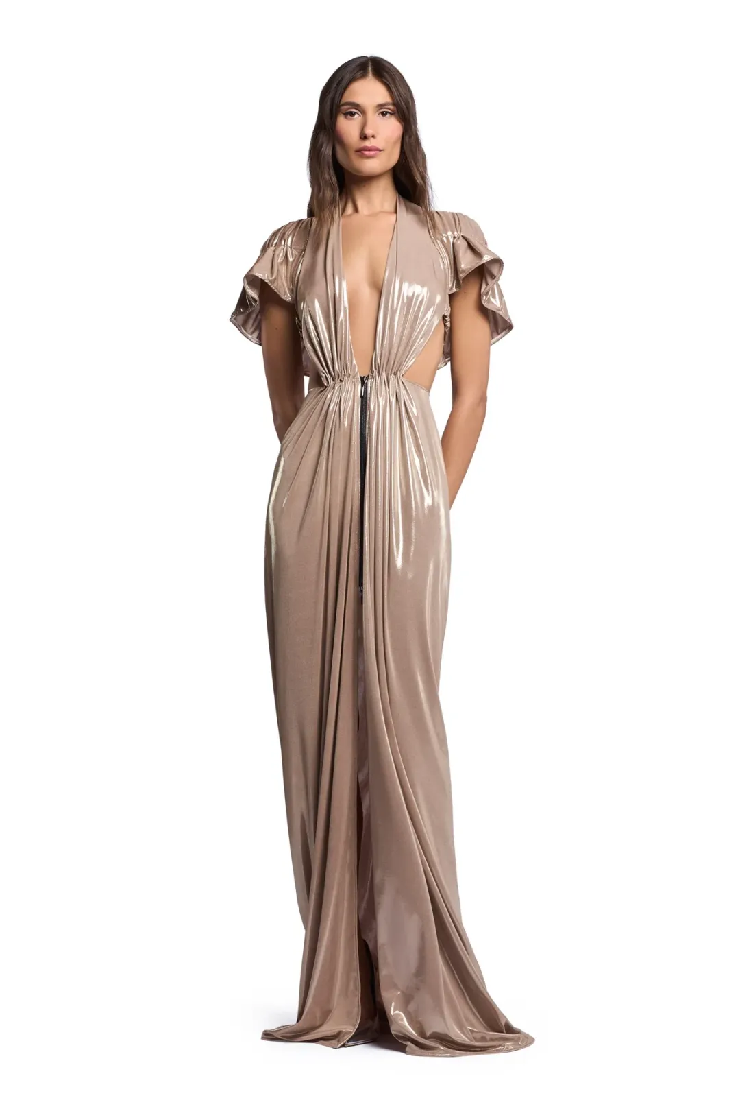 Latitude Gown Gold for rent on The Volte - main image