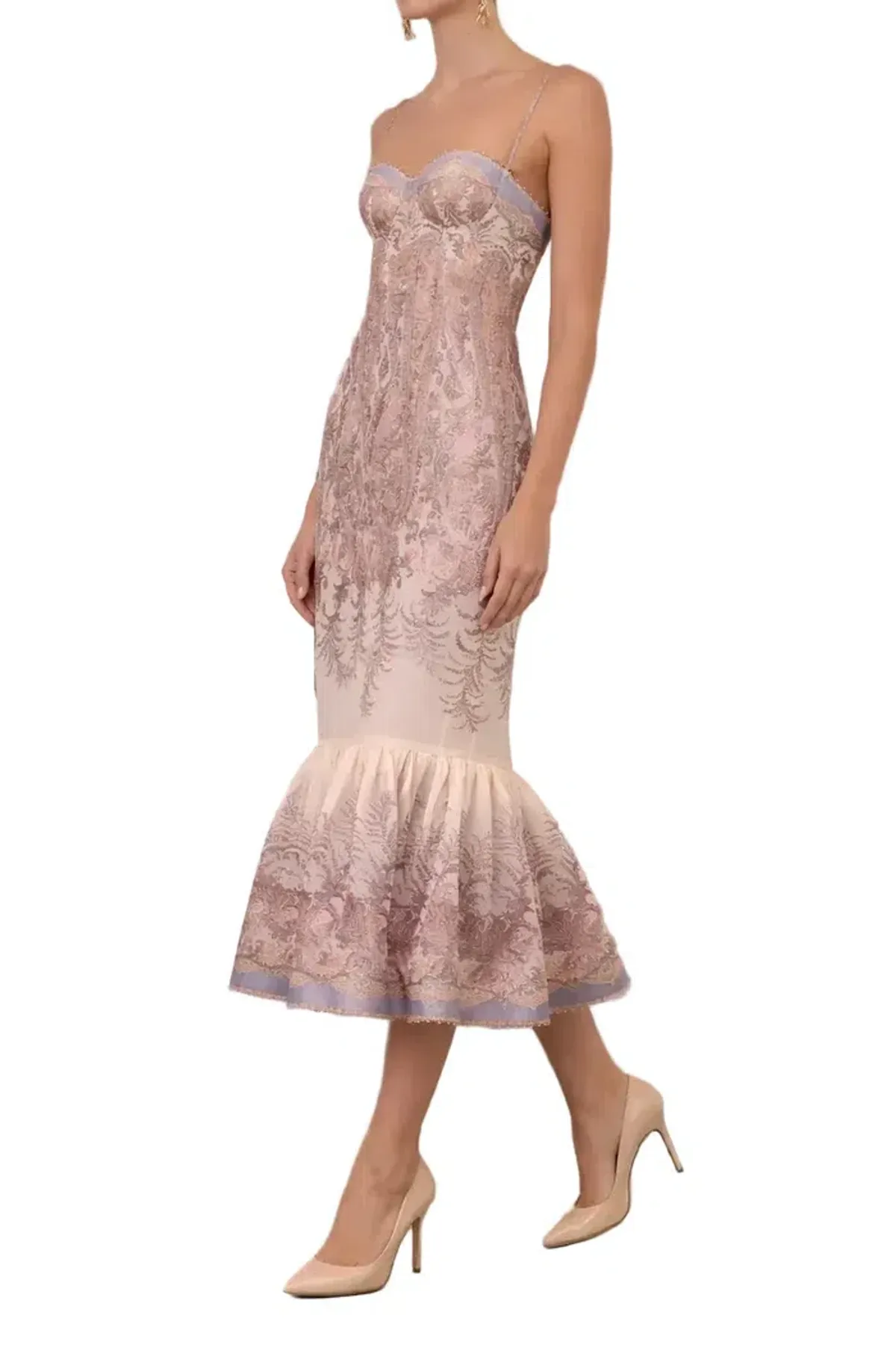 🪻 Zimmermann Alchemy Gown Size 1 - Size 10 AU - Cream Paisley Floral Formal Dress 🪻 - Image 5