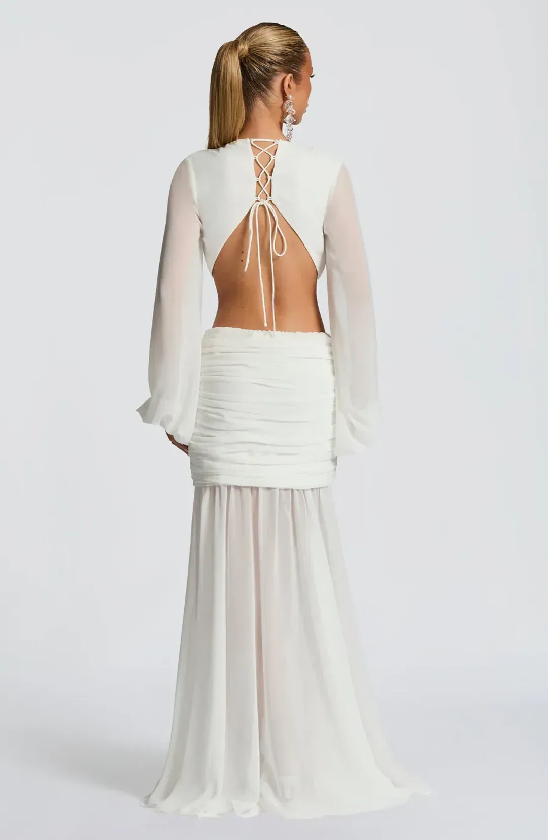Andrina Maxi Dress Ivory for rent on The Volte - main image