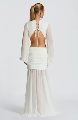 Andrina Maxi Dress Ivory for rent on The Volte - image 2