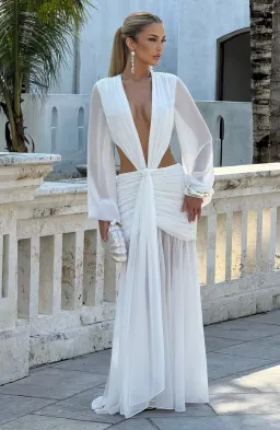 Andrina Maxi Dress Ivory for rent on The Volte - image 4