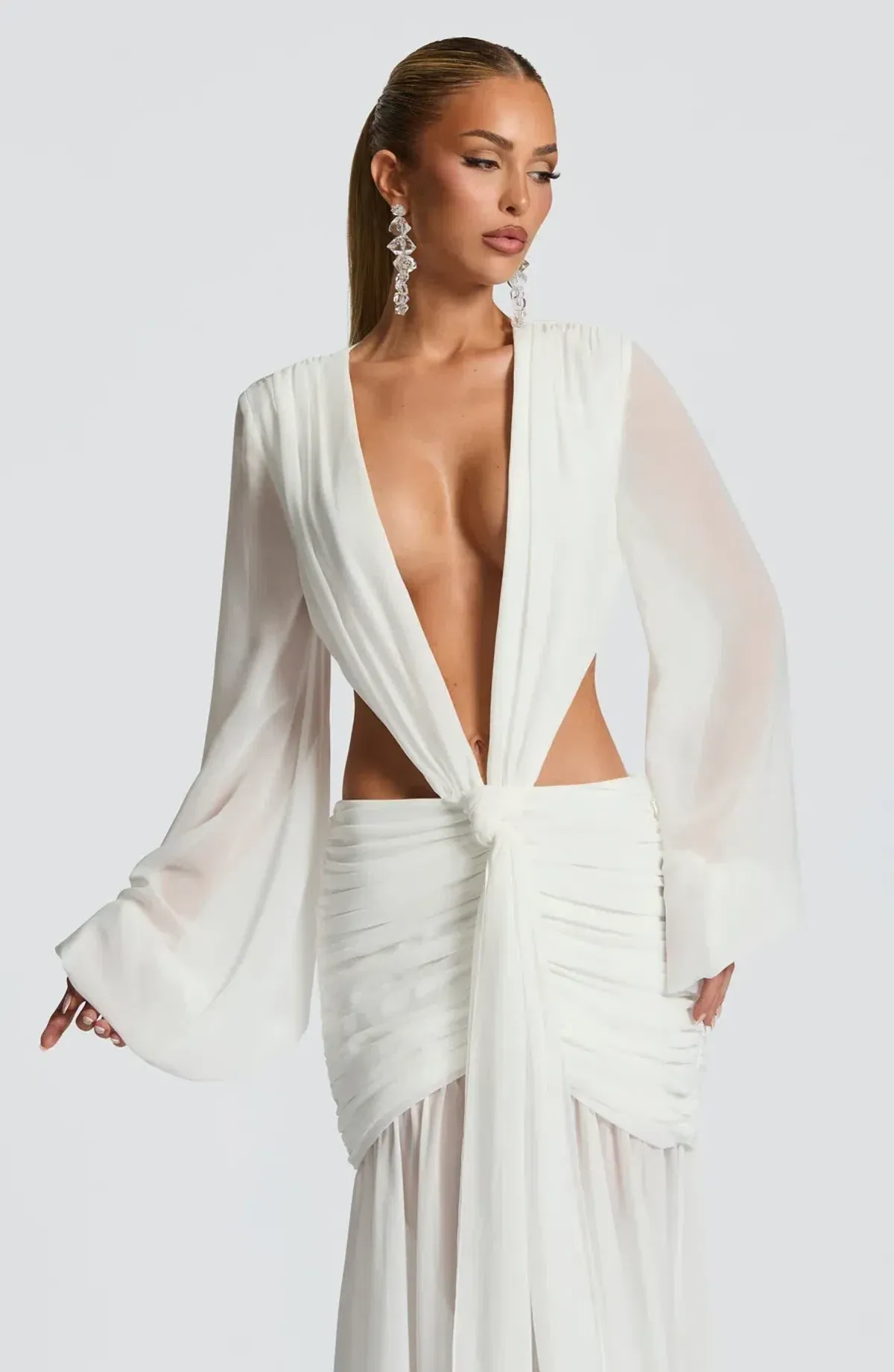 Andrina Maxi Dress Ivory - Image 1