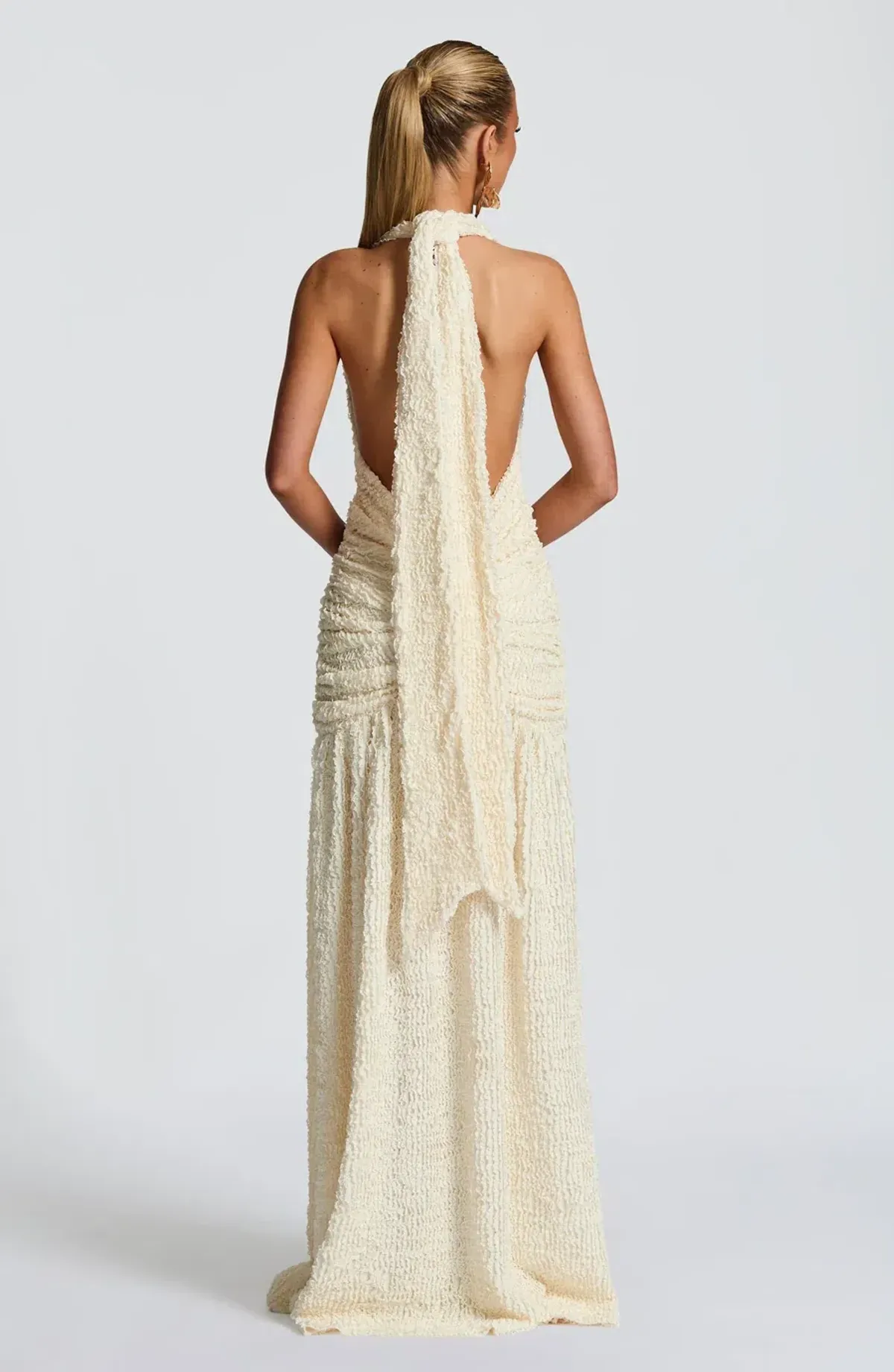 Minerva Maxi Dress Ivory - Image 3