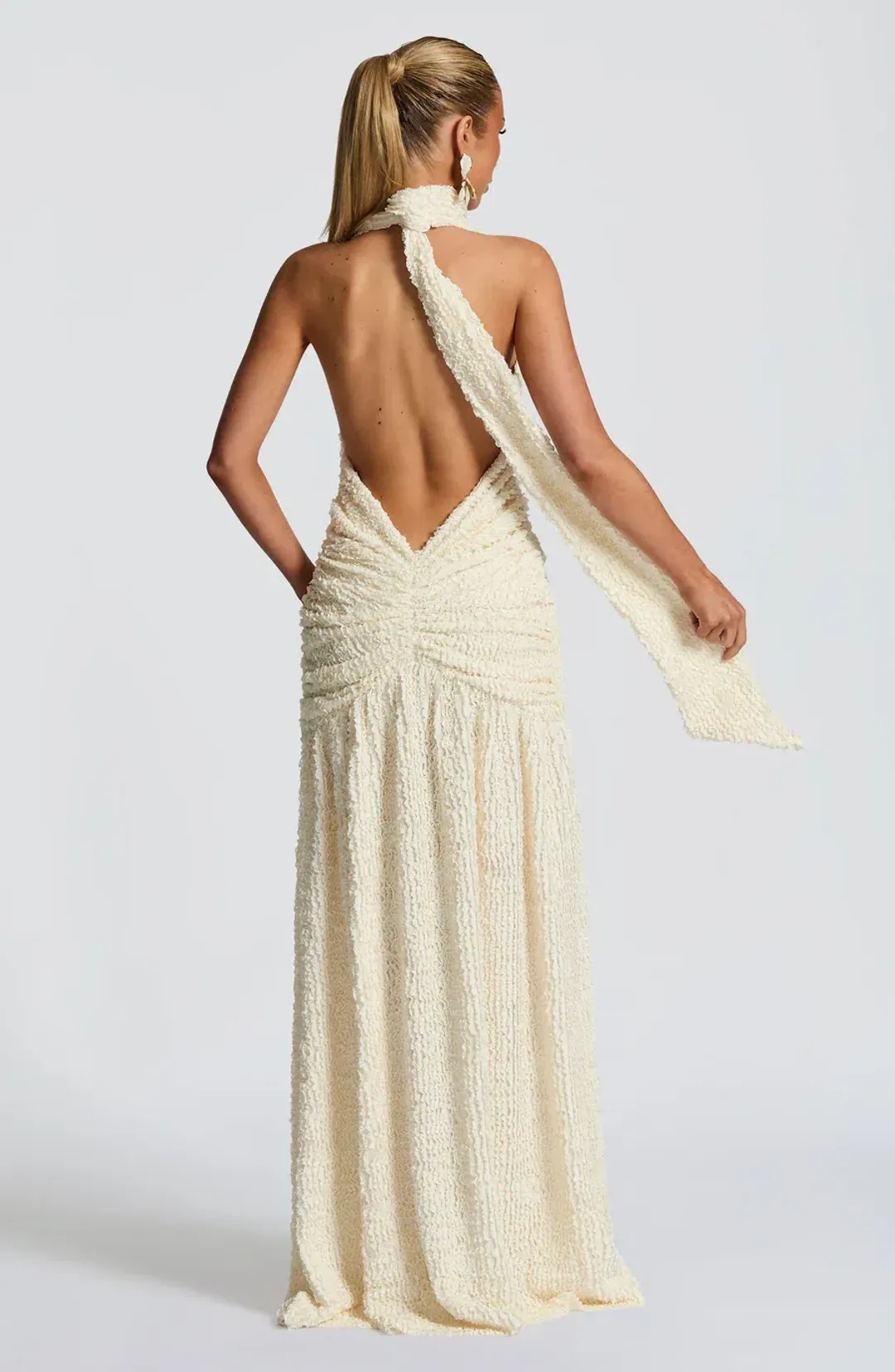 Minerva Maxi Dress Ivory for rent on The Volte - main image