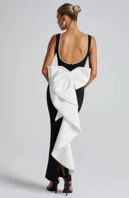 Lana Midaxi Dress Black & White for rent on The Volte - image 5