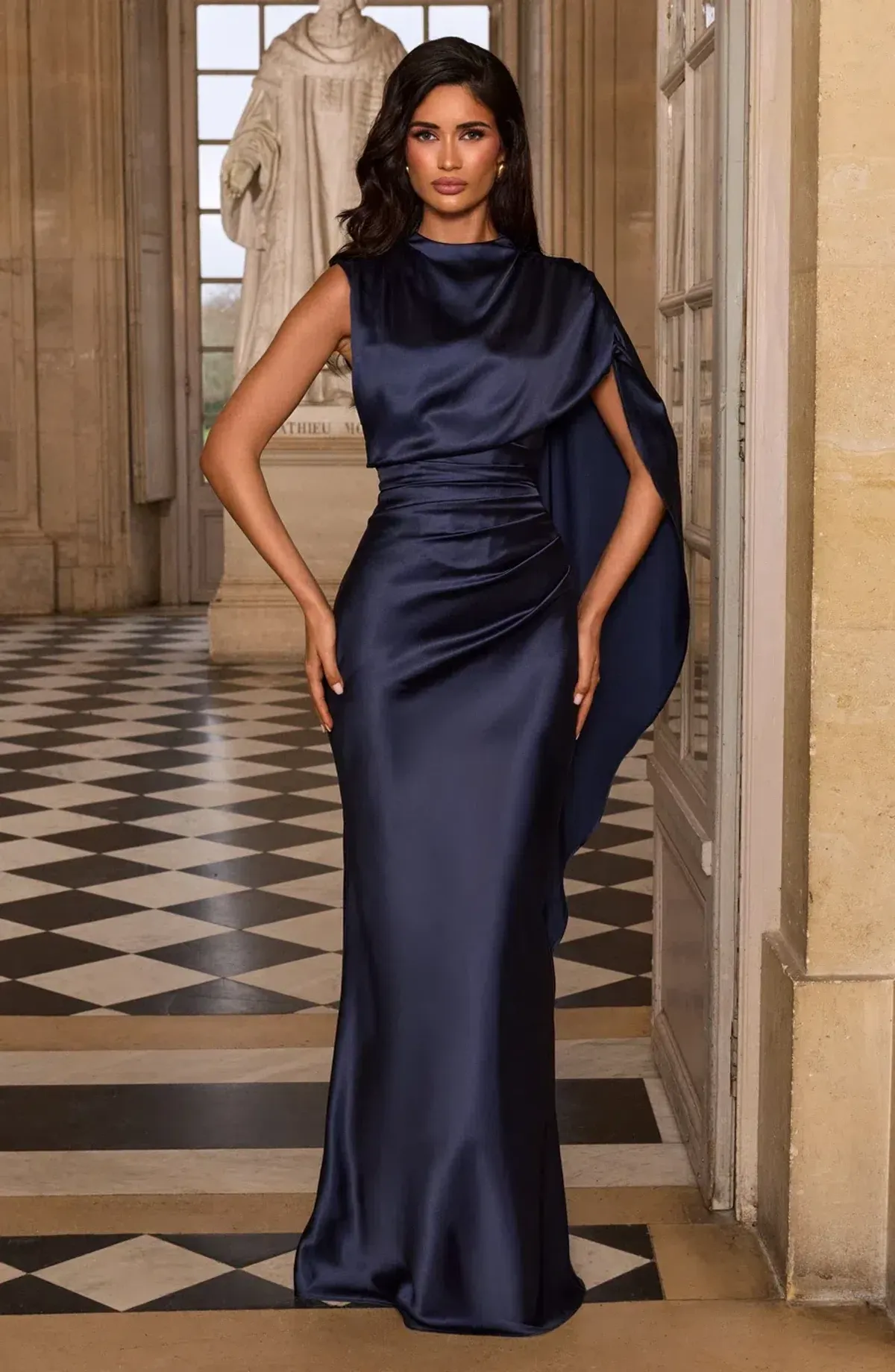 Avendra Maxi Dress Navy - Image 4