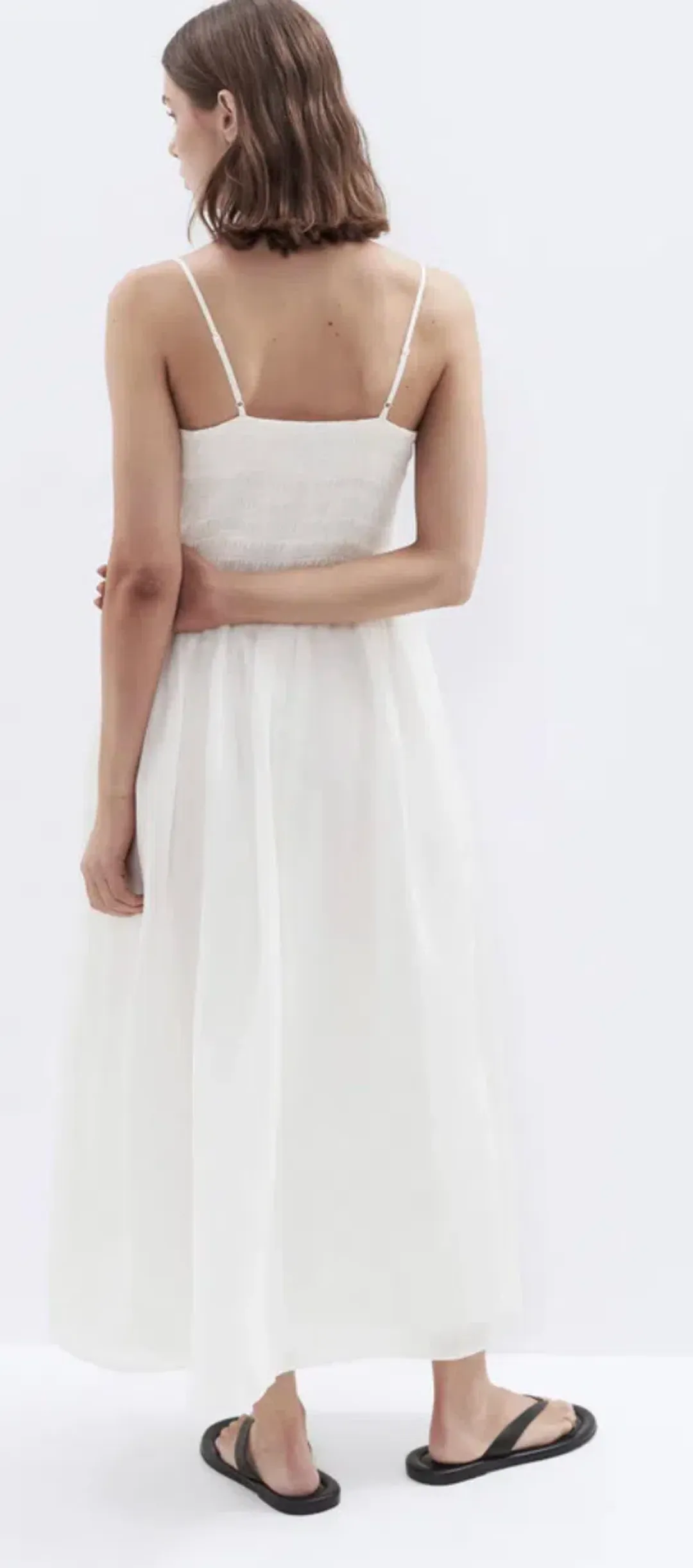 Unison Ramie Shirred Dress Size 16 for rent on The Volte - main image