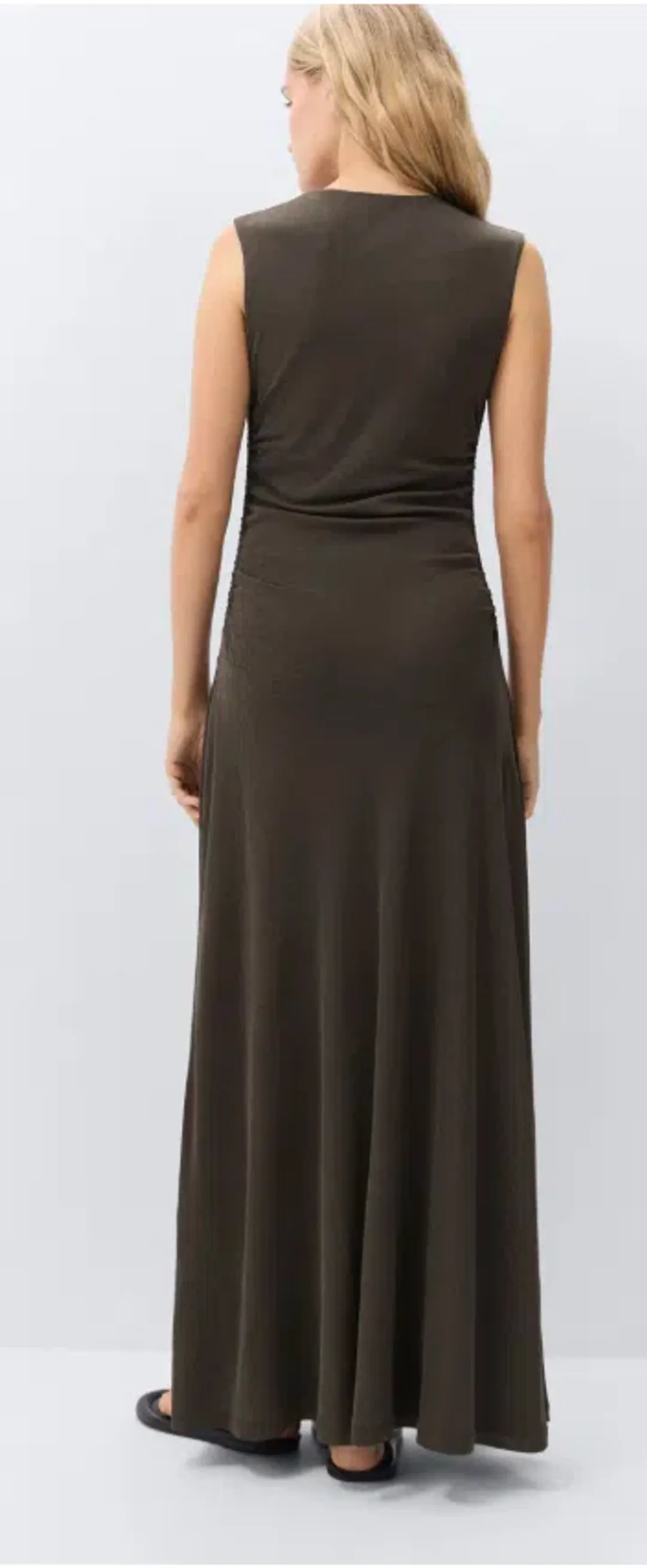 Unison Ruched Mesh Maxi Dress Size XL for rent on The Volte - main image