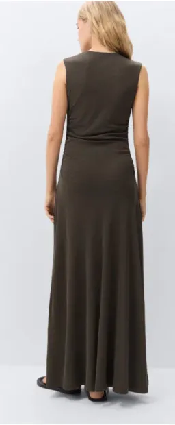 Unison Ruched Mesh Maxi Dress Size XL for rent on The Volte - image 2