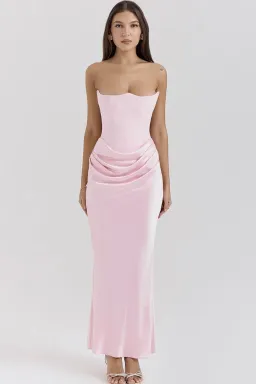 House of CB Persephone Corset Dress in Rose for rent on The Volte - image 1