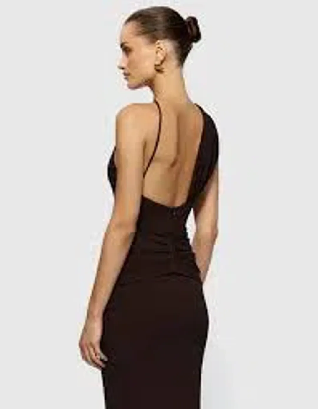 Effie Kats Greer Gown - Chocolate - XS for rent on The Volte - main image
