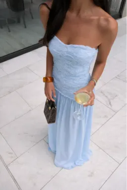 Jefre Sei Renata Dress - Baby Blue - XS for rent on The Volte - image 1