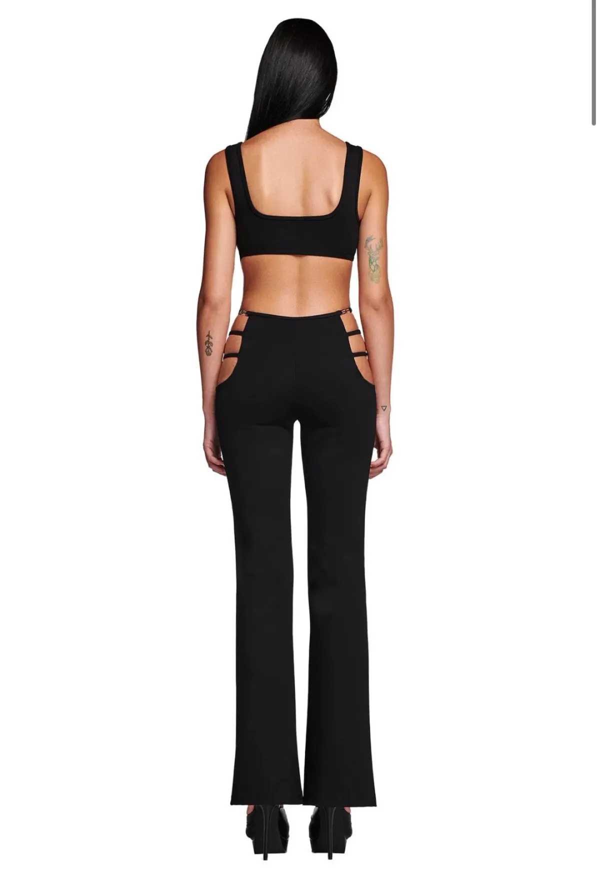 I.AM.GIA Black Lucid Set XS Top XXS Pants - Image 4