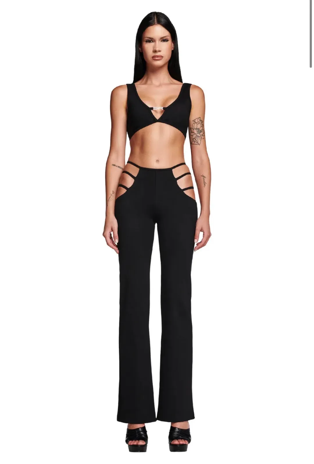 I.AM.GIA Black Lucid Set XS Top XXS Pants for rent on The Volte - main image