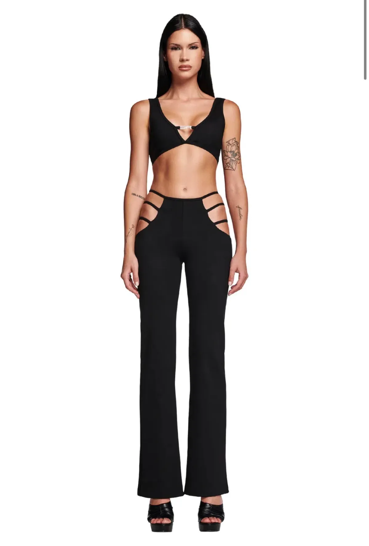 I.AM.GIA Black Lucid Set XS Top XXS Pants - Image 5