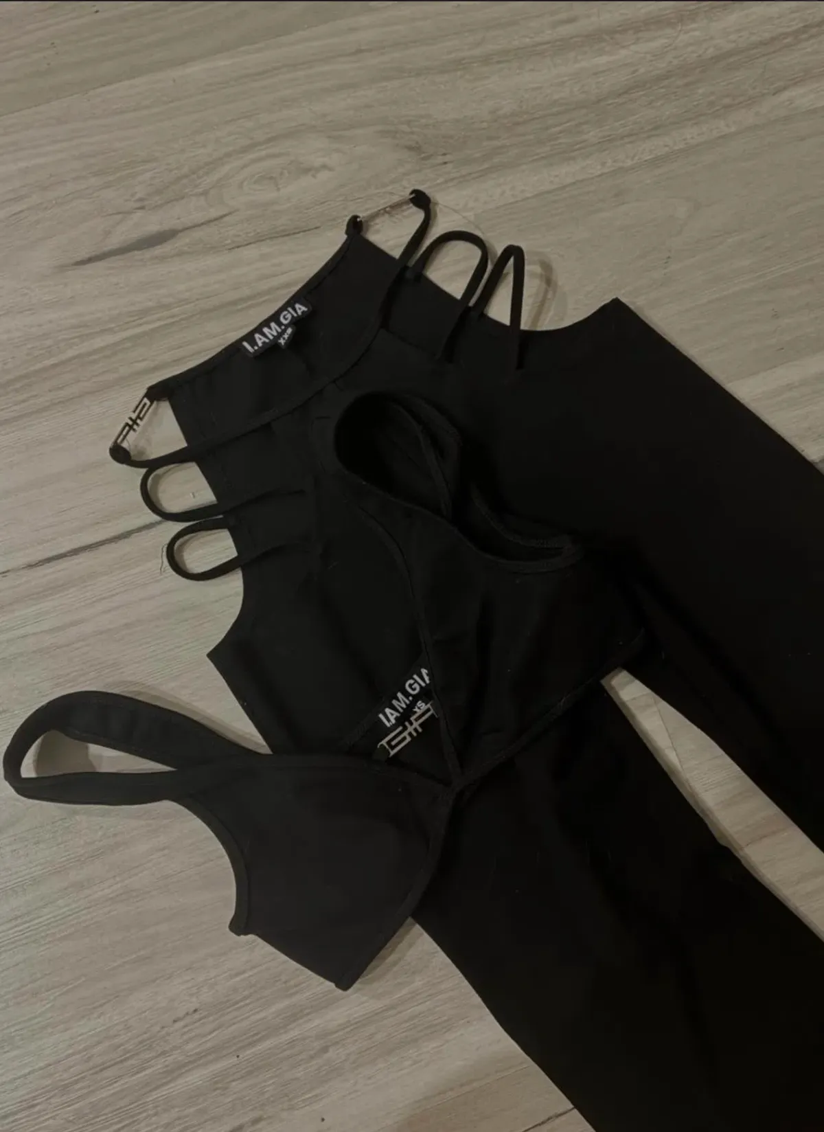 I.AM.GIA Black Lucid Set XS Top XXS Pants for rent on The Volte - main image