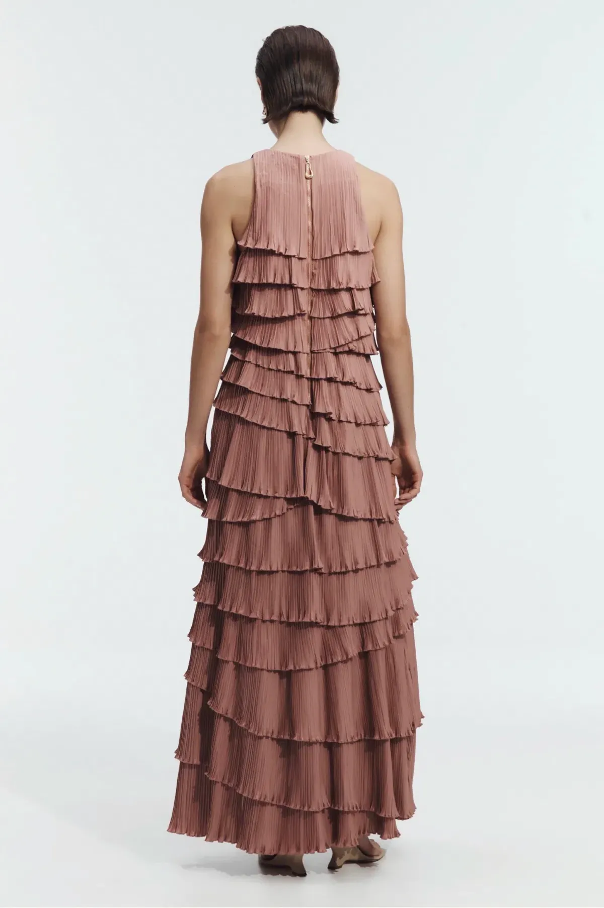 Aje Dew Pleated Maxi Dress - size 8 - Image 4