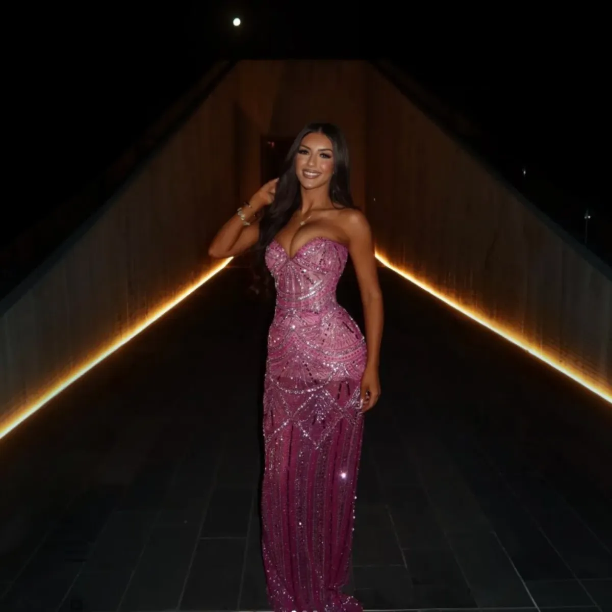 ALBINA DYLA Blush Majesty Gown Pink Size 6 for rent on The Volte - main image