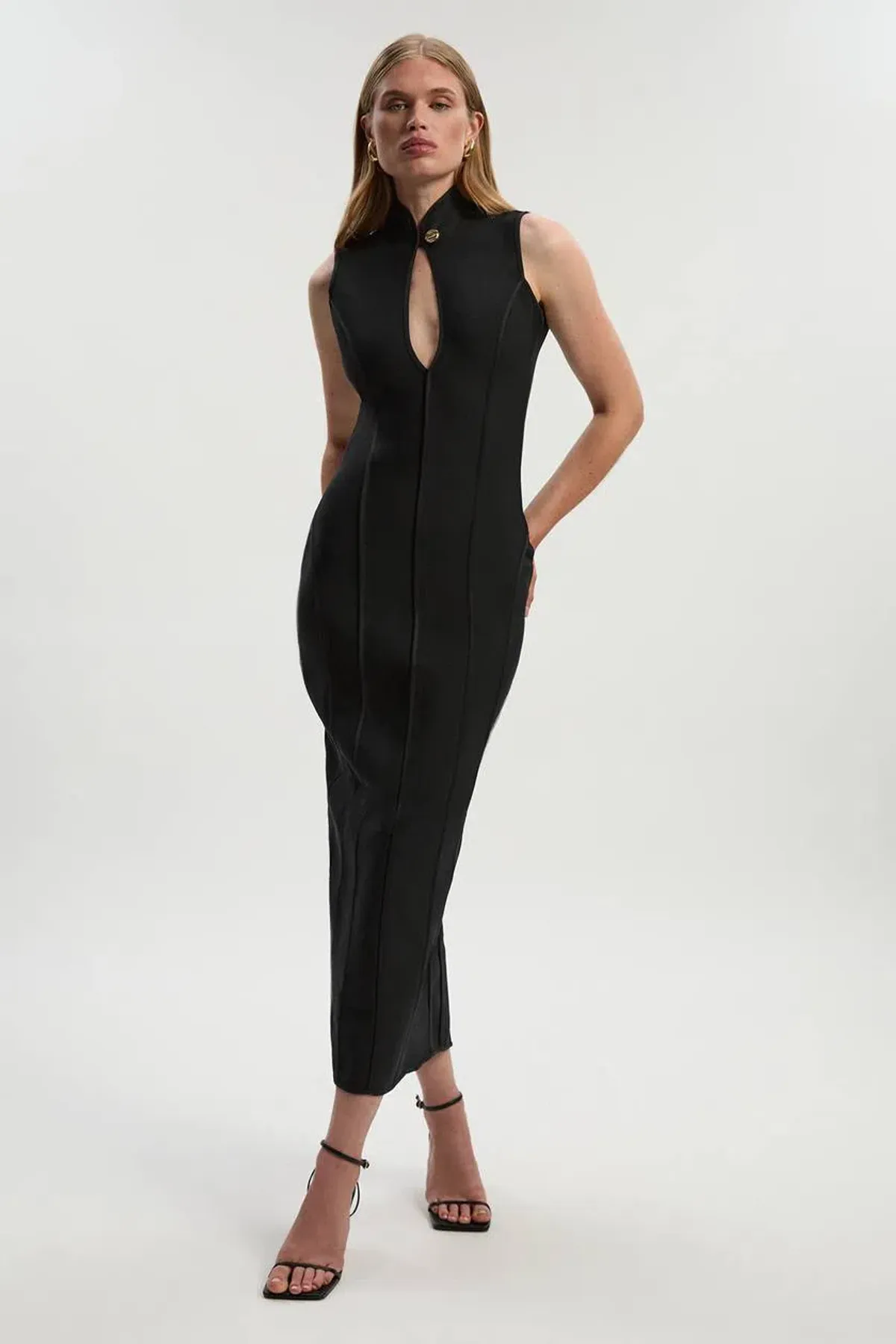 Karen Millen Bandage Knit Midi Dress Size S for rent on The Volte - main image
