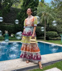 Alemais Marlow Tiered Midi Dress Size AU 10 for rent on The Volte - image 1